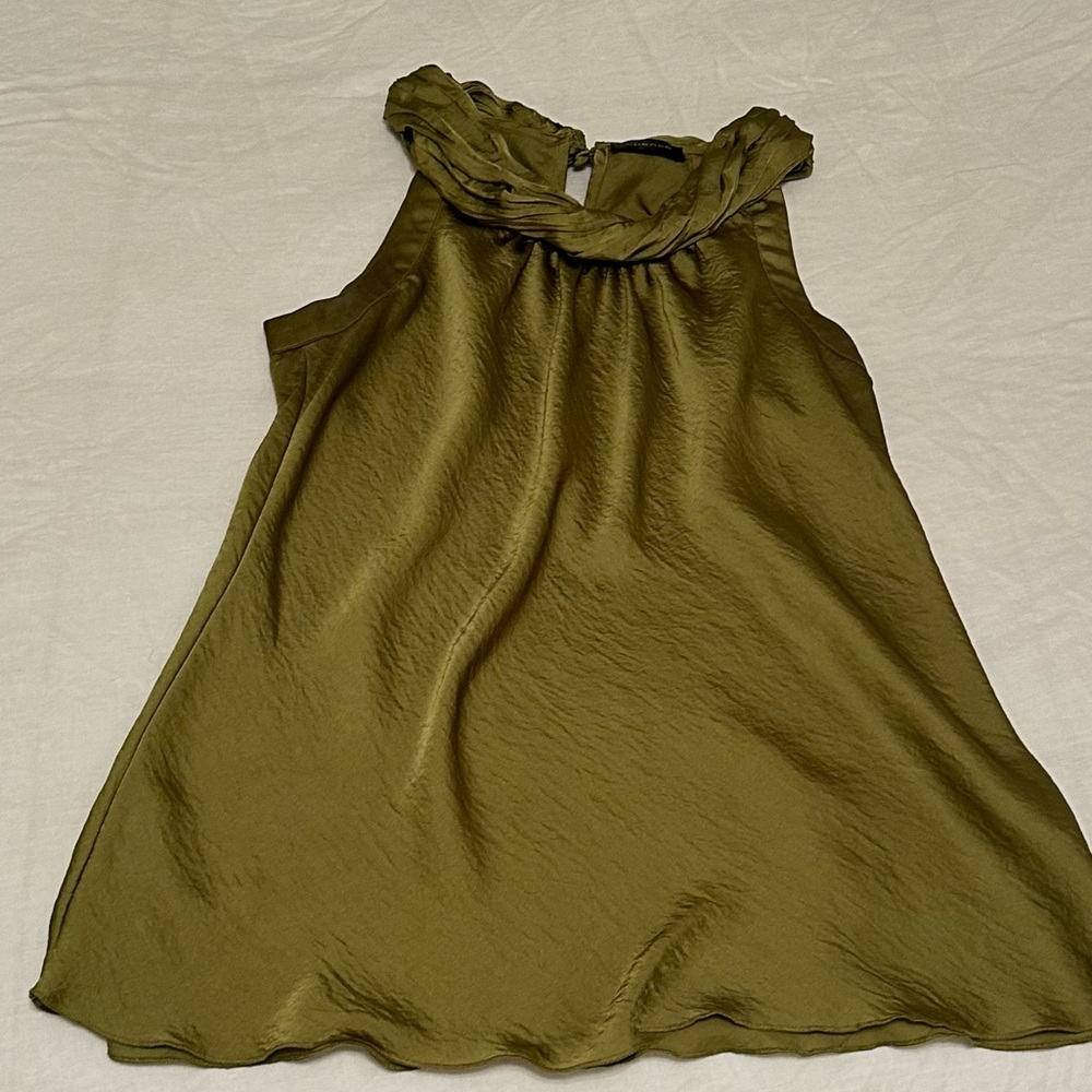 Green Satin Top